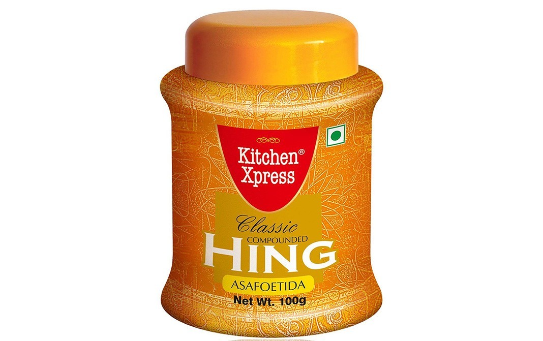 Kitchen Xpress Classic Compounded Hing Asafoetida   Plastic Jar  100 grams